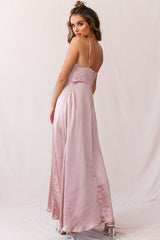 Joanne Empire Waist Maxi Dress Rose Gold