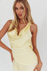 Isabella Open Cowl Back Maxi Dress Butter