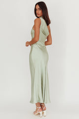 Shana Halterneck Maxi Dress Sage