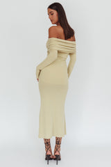 Juju Off-Shoulder Maxi Dress Sage