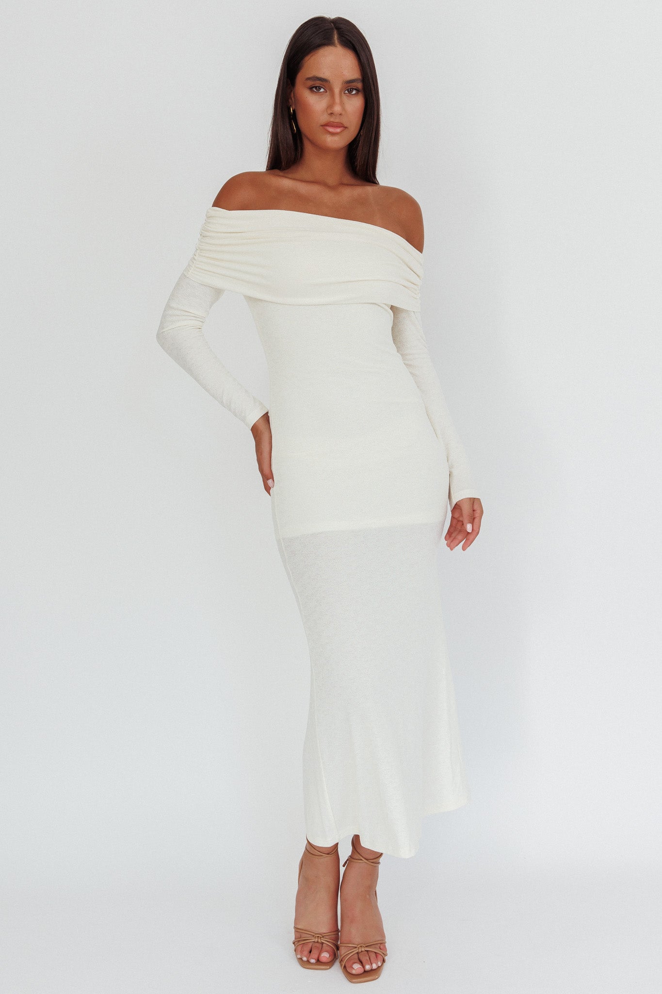 Juju Off-Shoulder Maxi Dress White