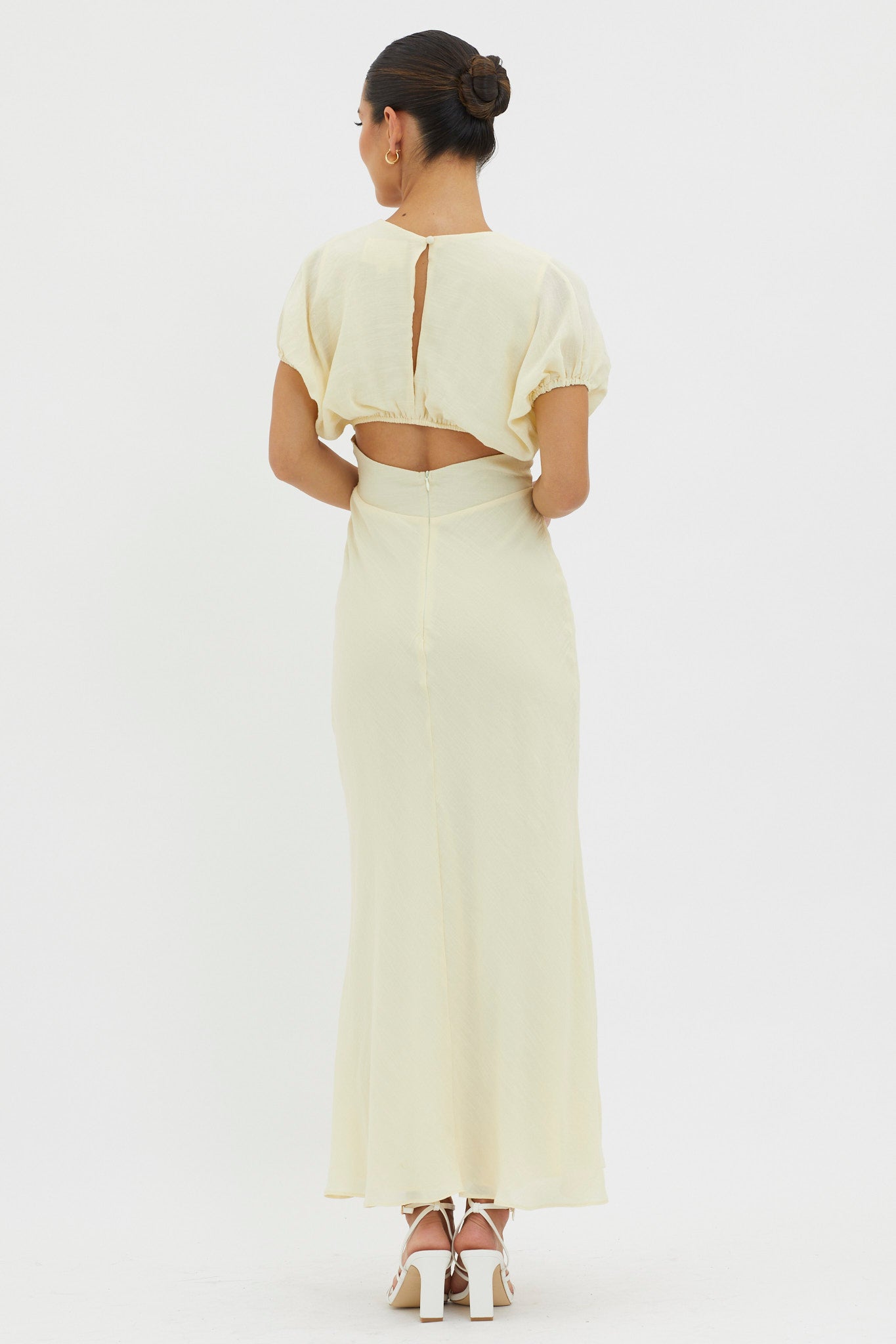 Dare To Live V-Neck Maxi Dress Butter
