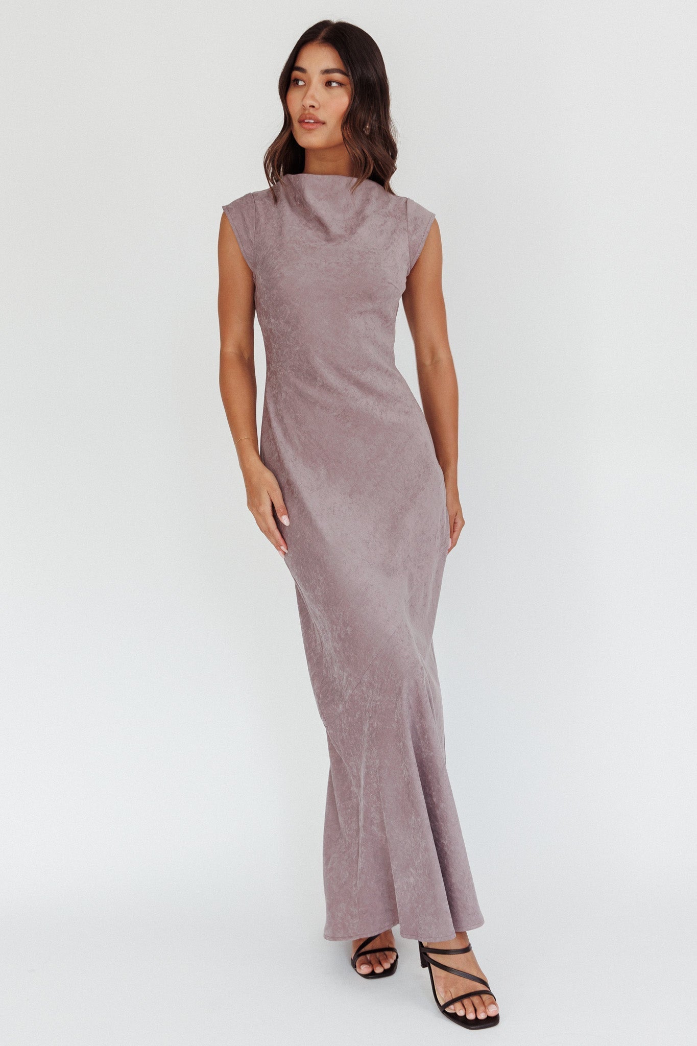 Maysa Cowl Back Maxi Dress Cloud