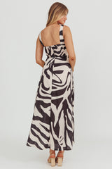 Colette A-Line Maxi Dress Black