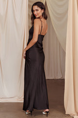 Better Believe Lace Insert Maxi Dress Black