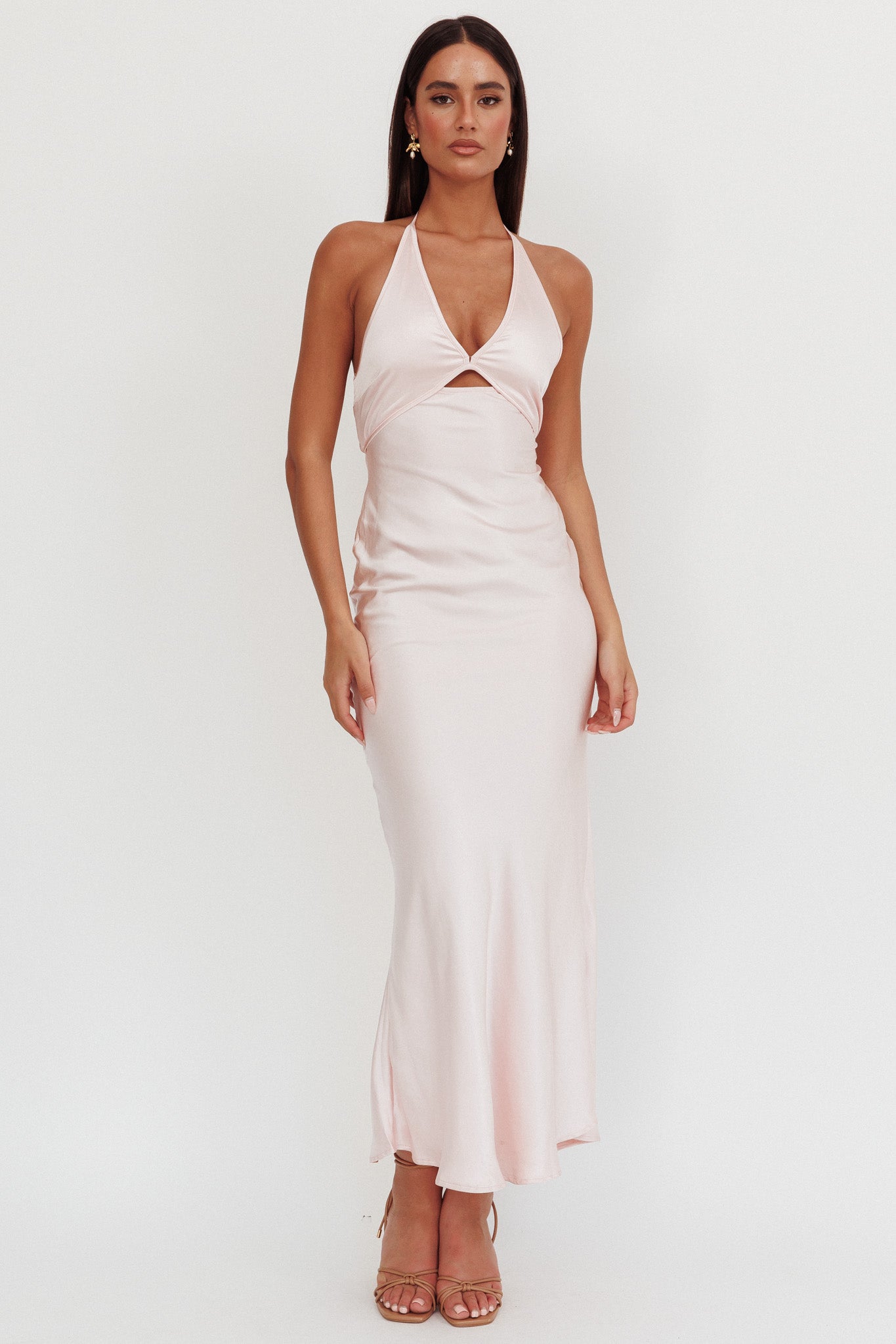 Jassinta Keyhole Bust Maxi Dress Pink