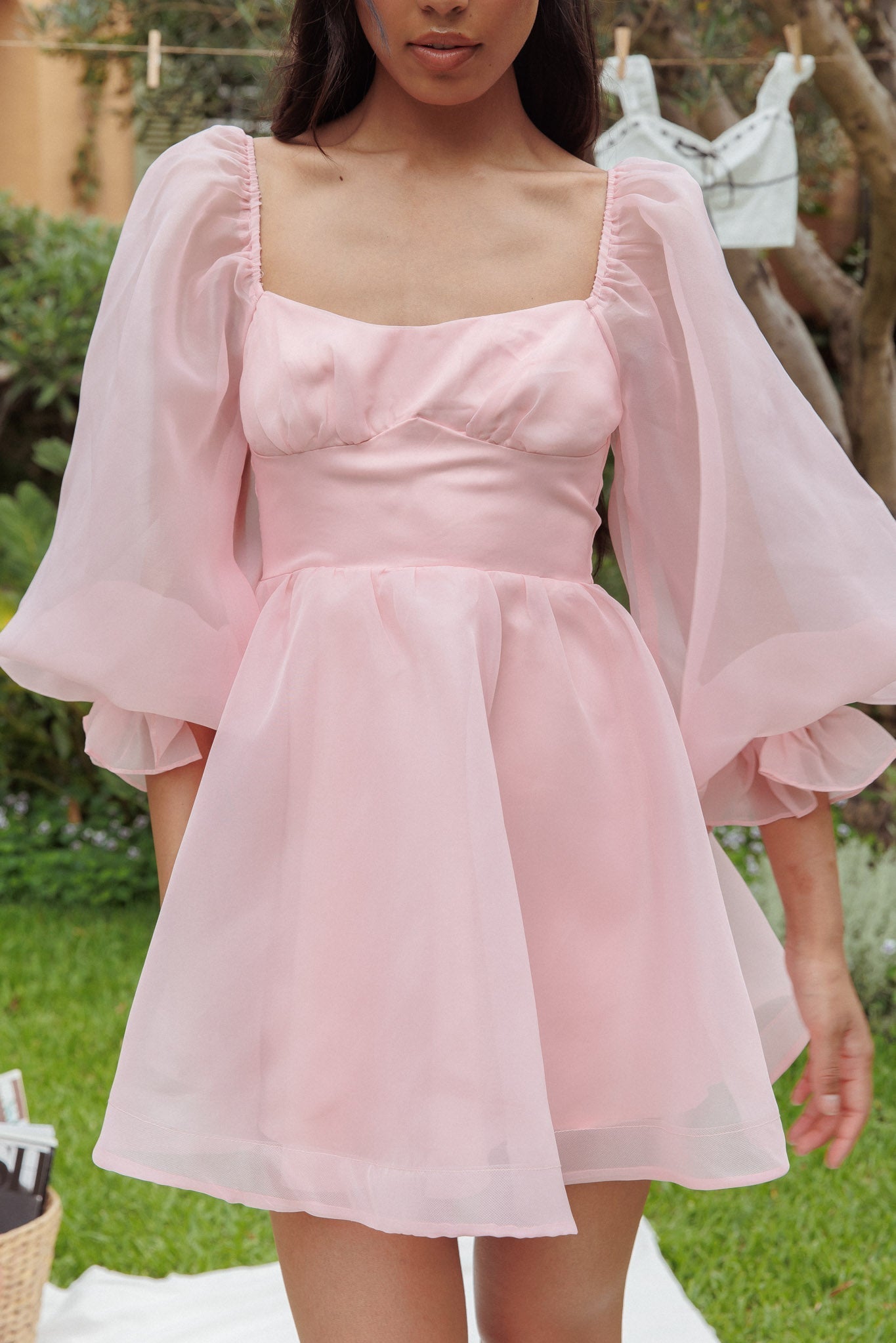 I've Got Sunshine Long Sleeve Mini Dress Blush