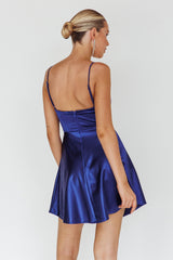 Cozumel Twist Bust Mini Dress Midnight Blue